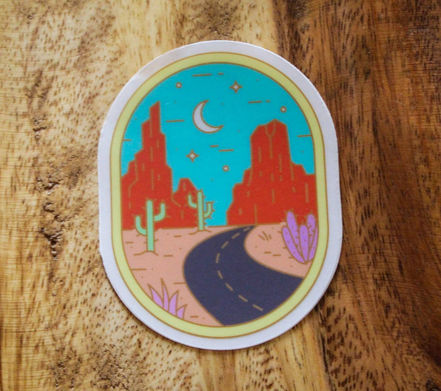 Desert Oval Sticker