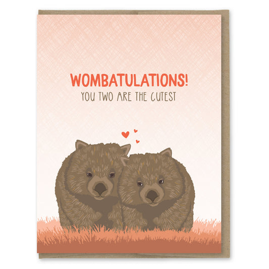 Wombatulations Card