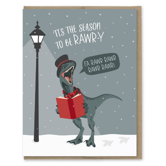 Rawr-Y Raptor Holiday Card