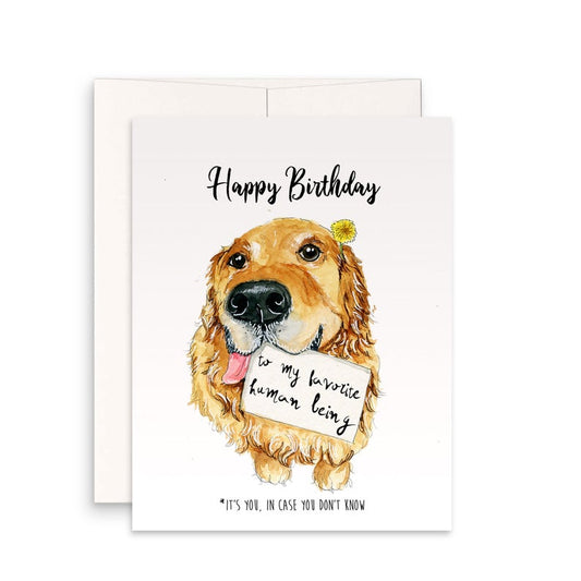 Dog Favorite Person Birthday Card