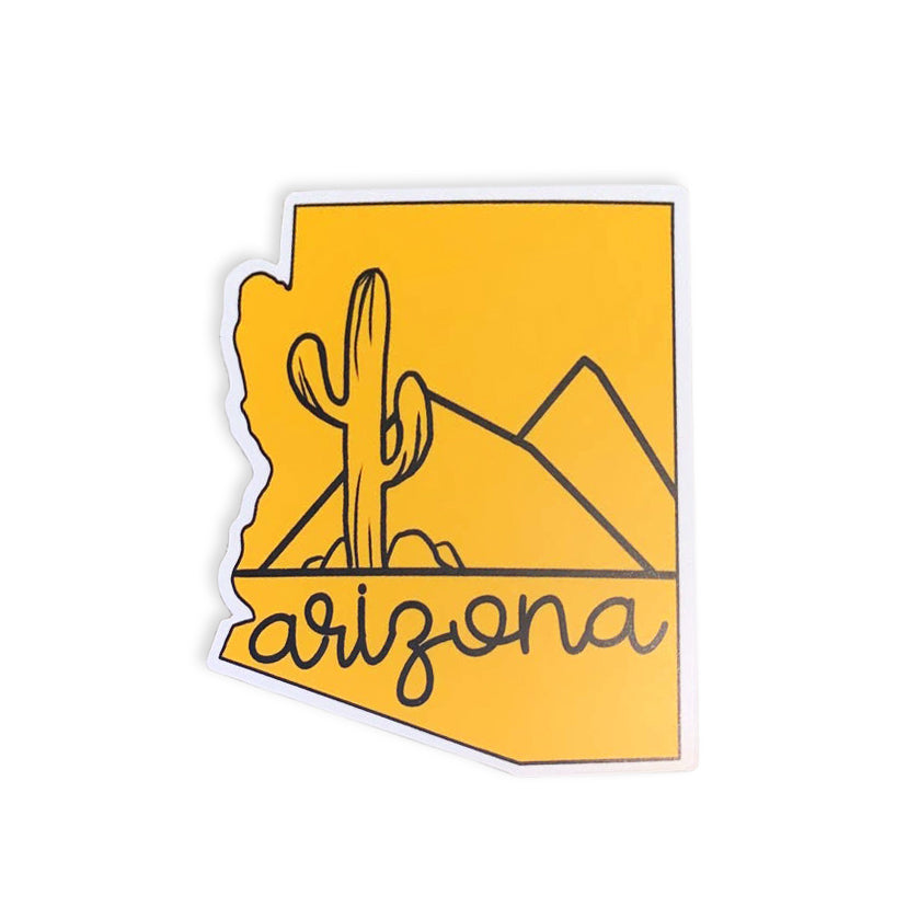 Arizona Desert Line Art Sticker