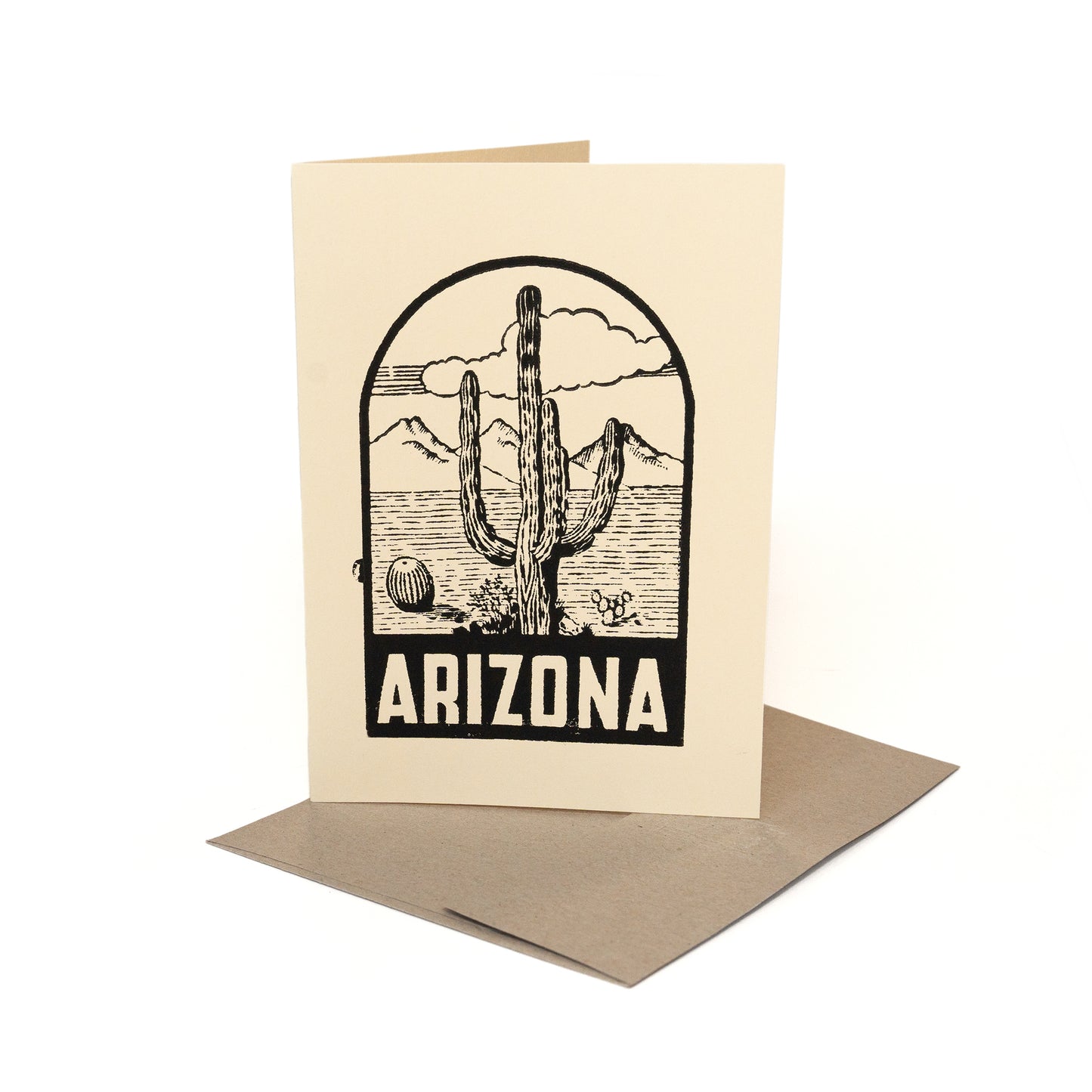 Arizona Desert Scene Arch Card