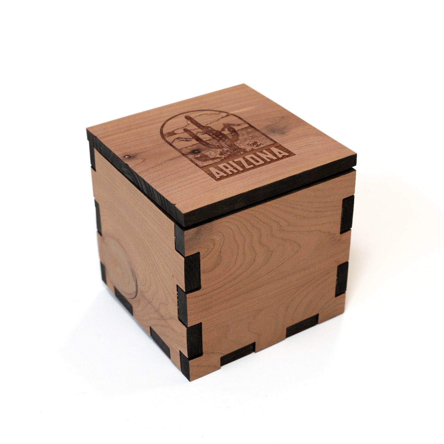 Cedar Box with Arizona Engraved Lid