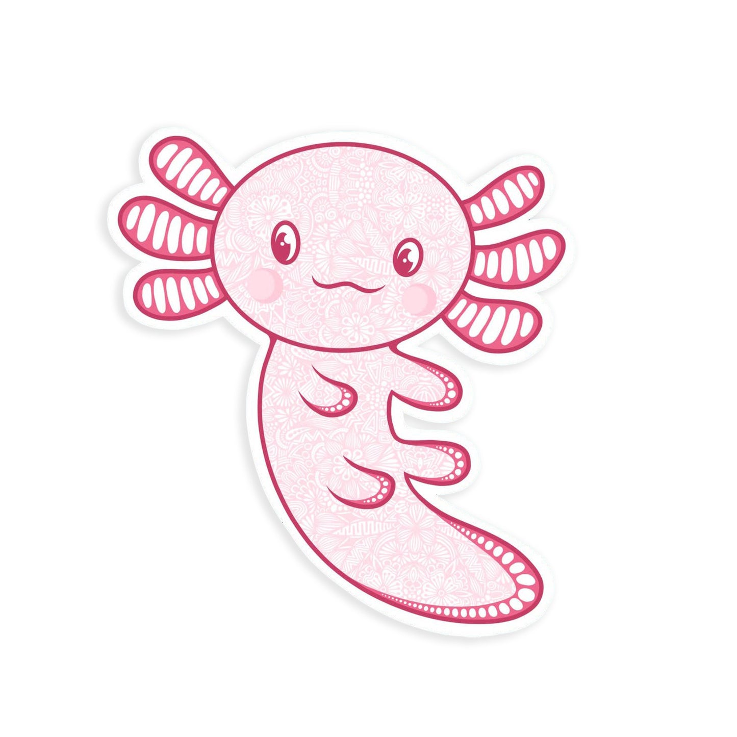 Axolotl Pattern Sticker