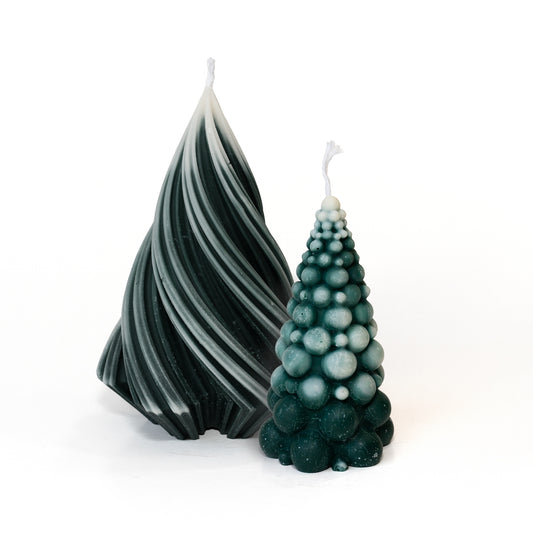 Christmas Trees with Snow Collection Candle
