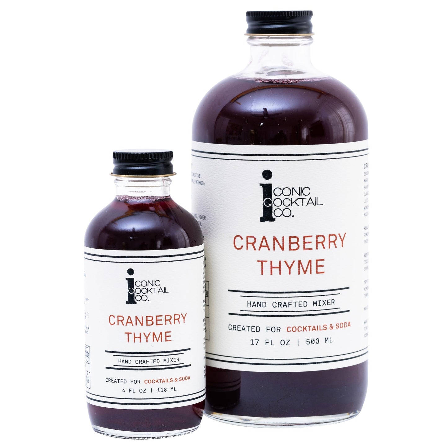 Cranberry Thyme Hand Crafted Cocktail Mixer