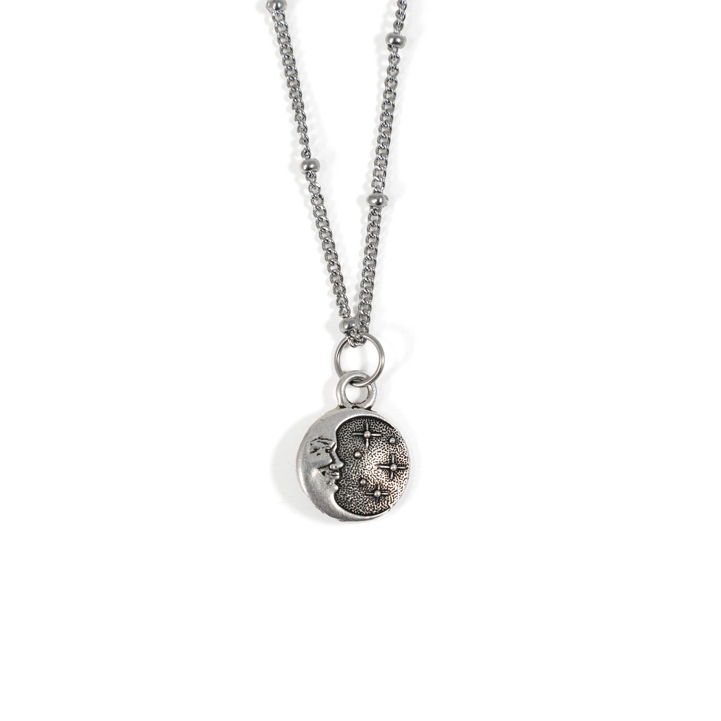 Crescent Moon & Star Duo Necklace