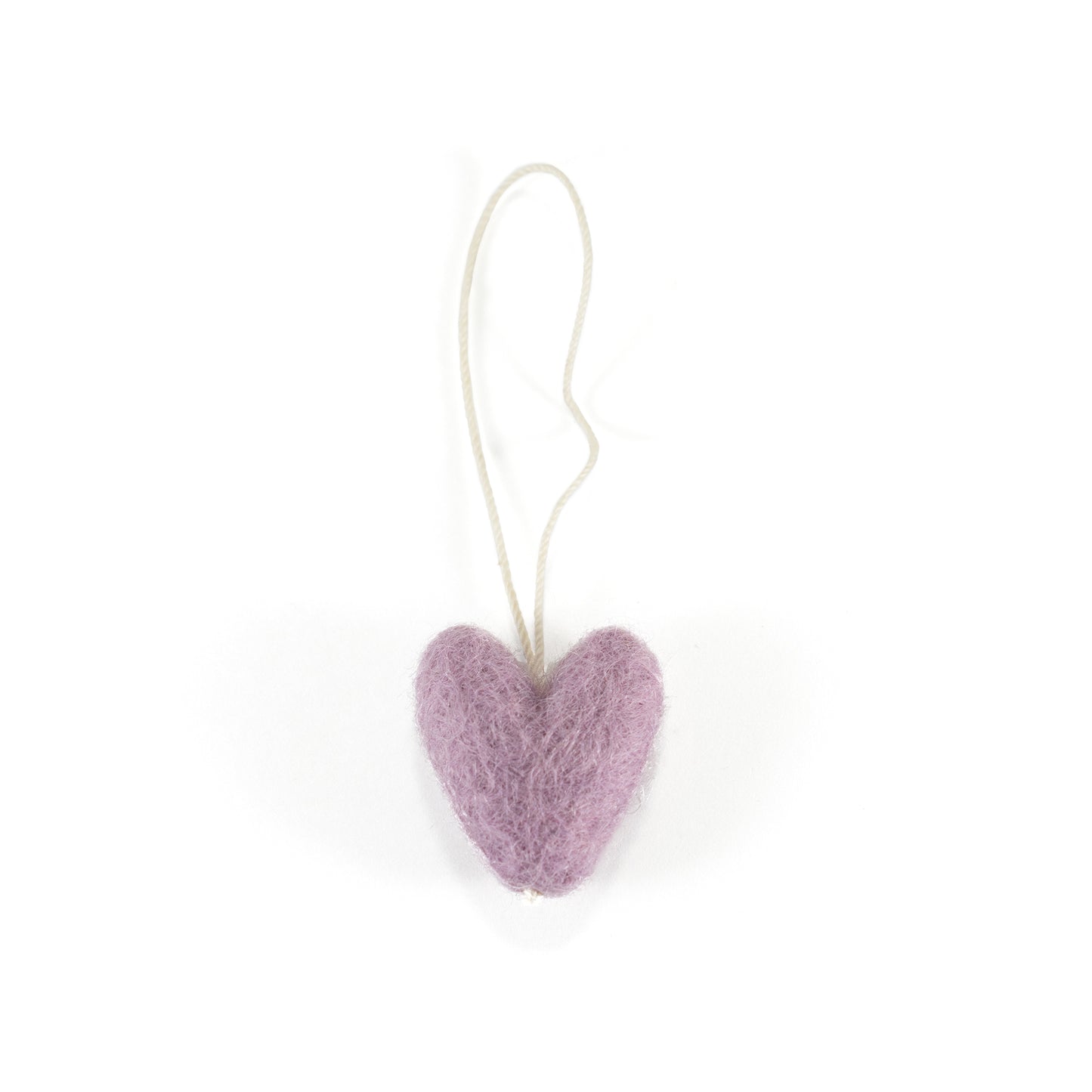 Felted Wool Mini Heart Ornament