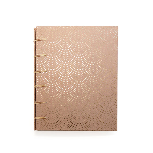 Pink with Gold Dots Handmade Journal
