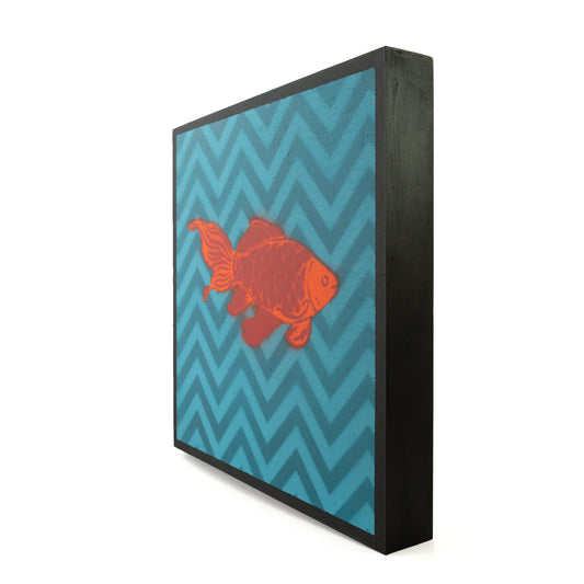 Graphic Fish Wooden Wall Art