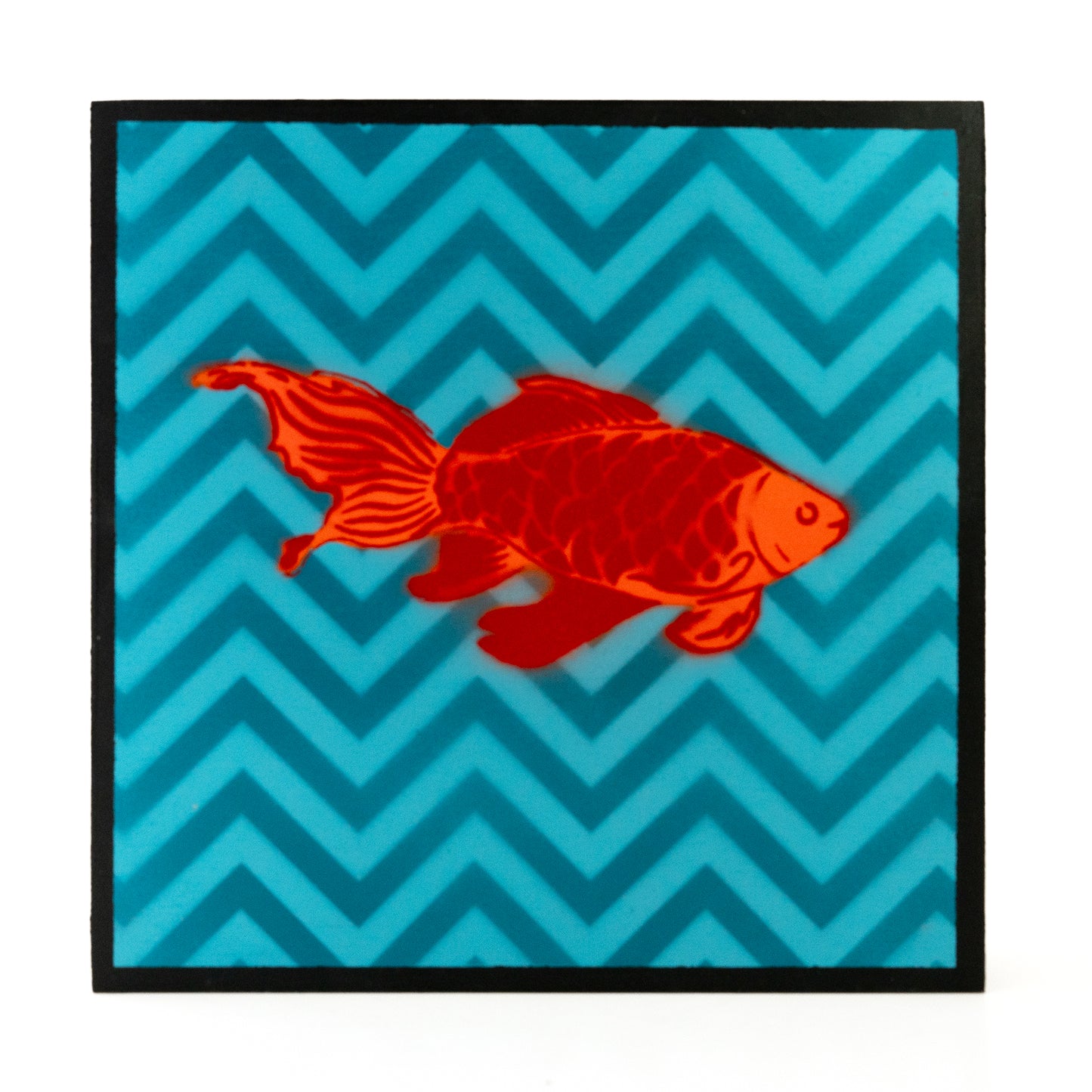 Graphic Fish Wooden Wall Art