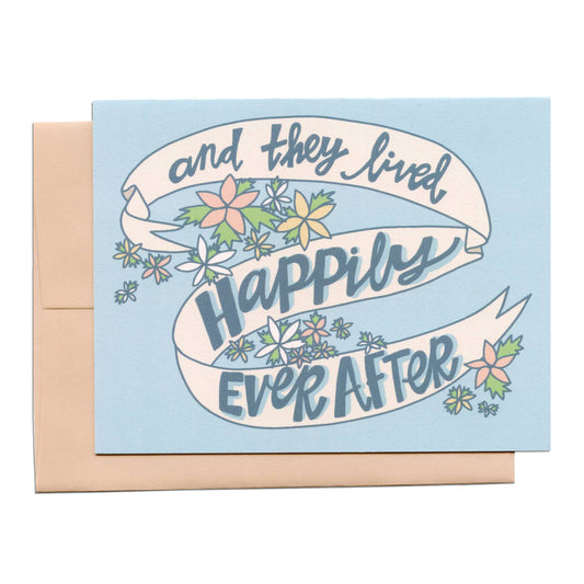 Happily Ever After Wedding Greeting Card