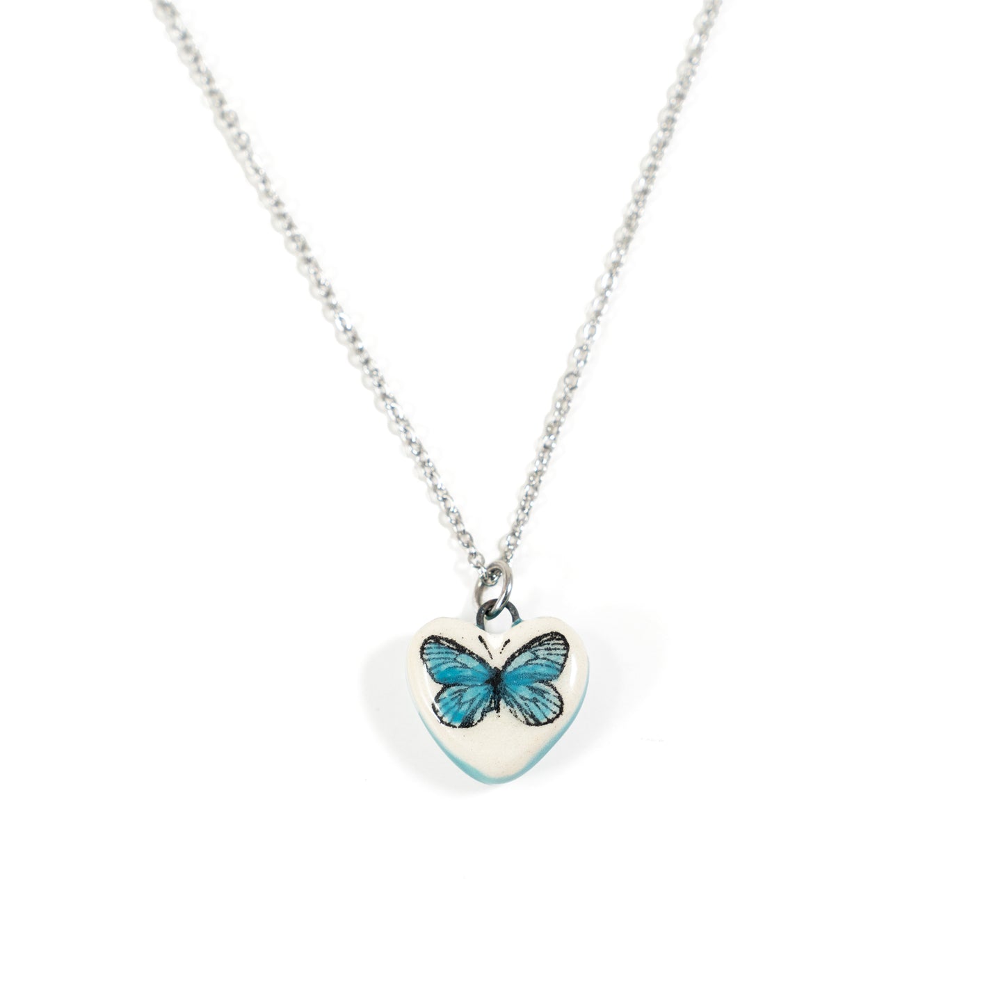Heart Handmade Ceramic Charm Necklace