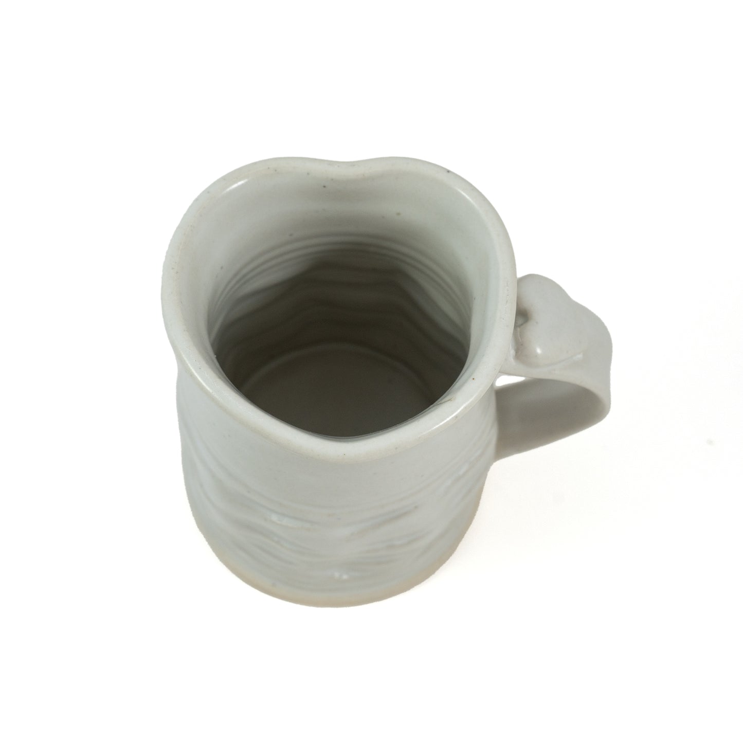 Handmade Heart Glazed Ceramic Mug
