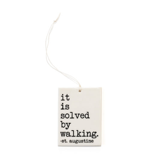 Porcelain Wall Tag - St. Augustine