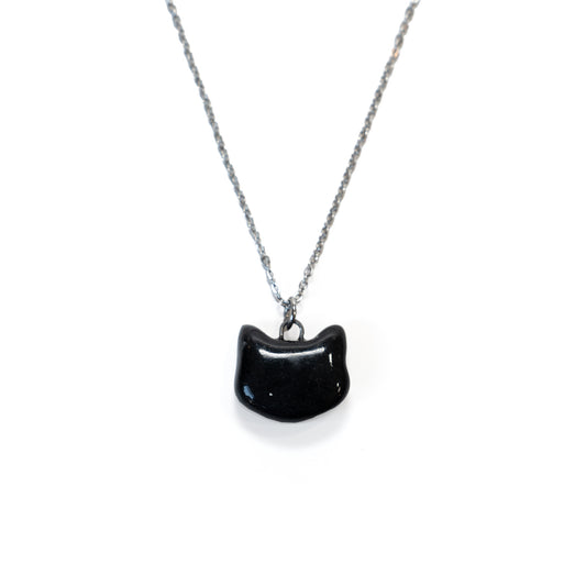 Ceramic Kitty Head Necklace