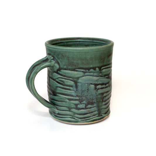 Large Handmade Green Mug