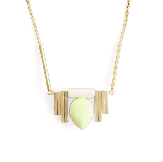 Mint Art Deco Necklace