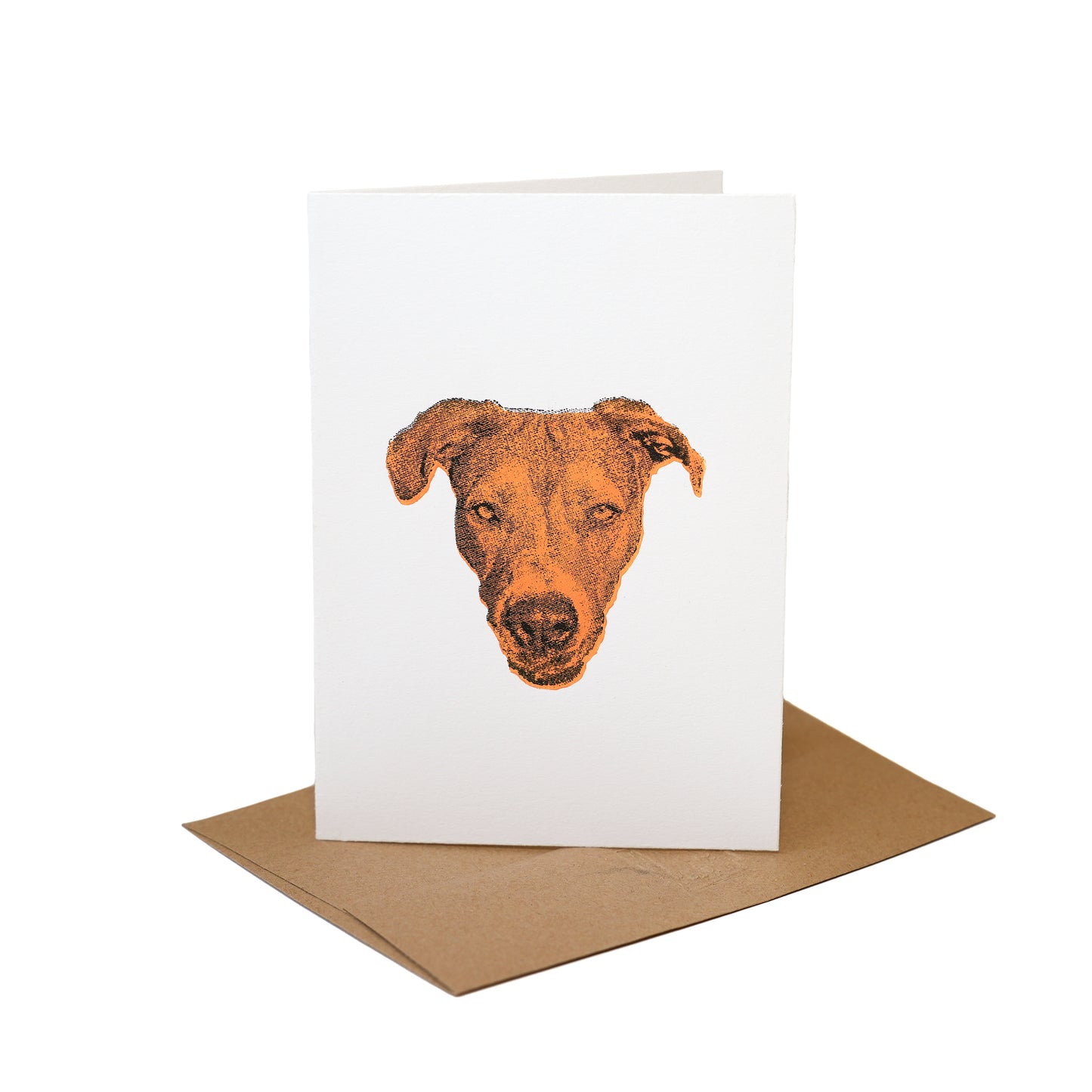 Puppy Love Linoleum Print Card
