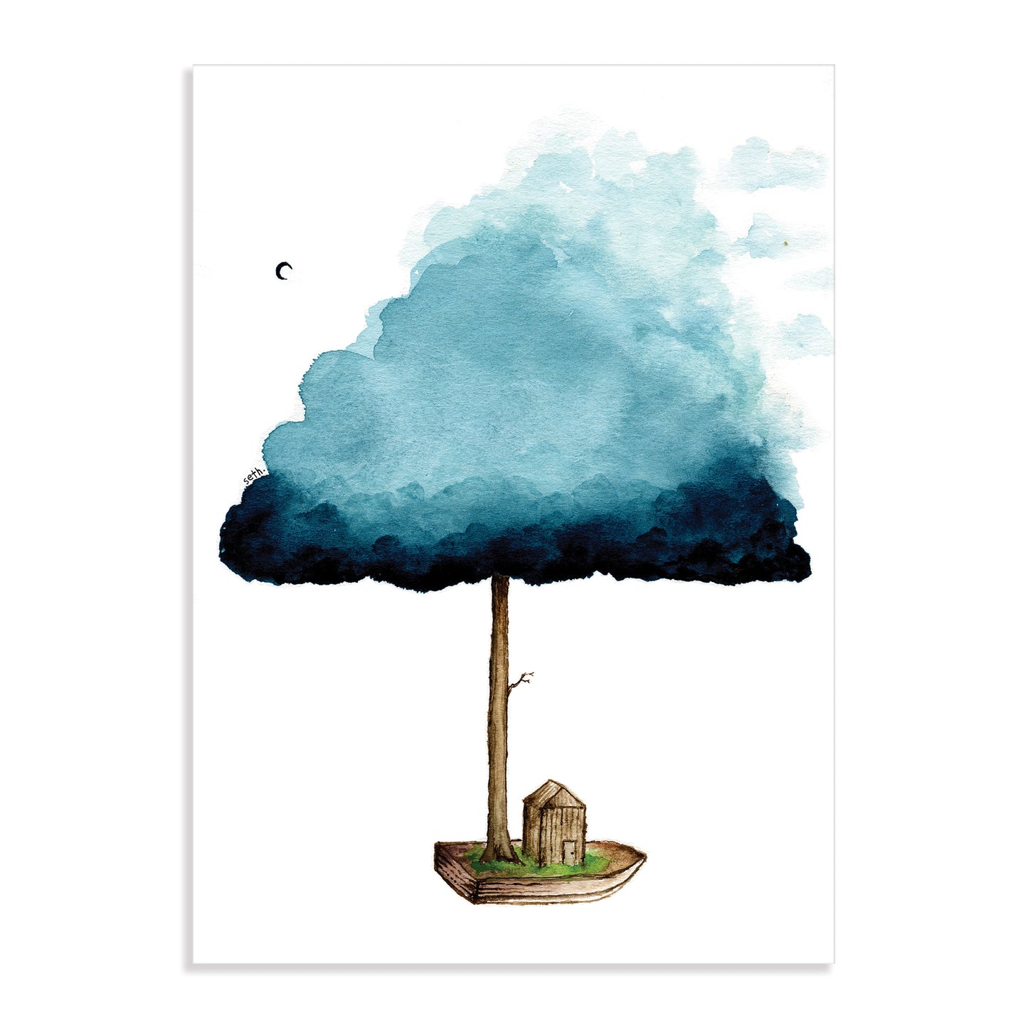 Rooted in the Wind Print