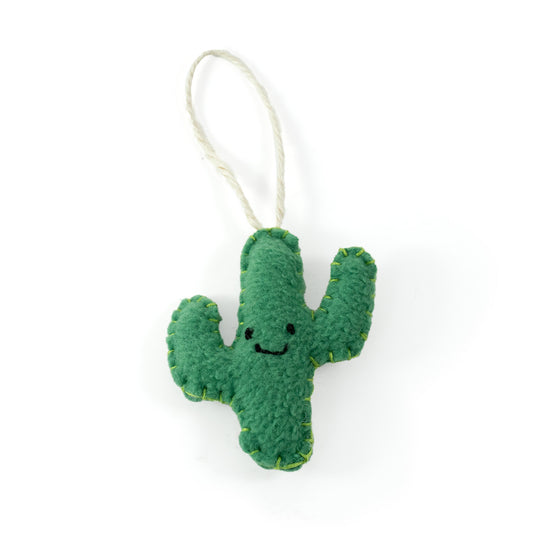 Felt Plush Happy Saguaro Ornament