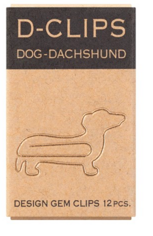 D-Clips Mini Box of 12- Dachshund