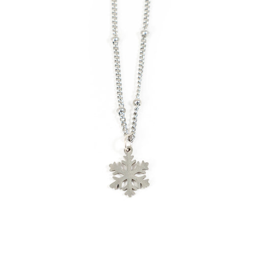 Simple Snowflake Necklace
