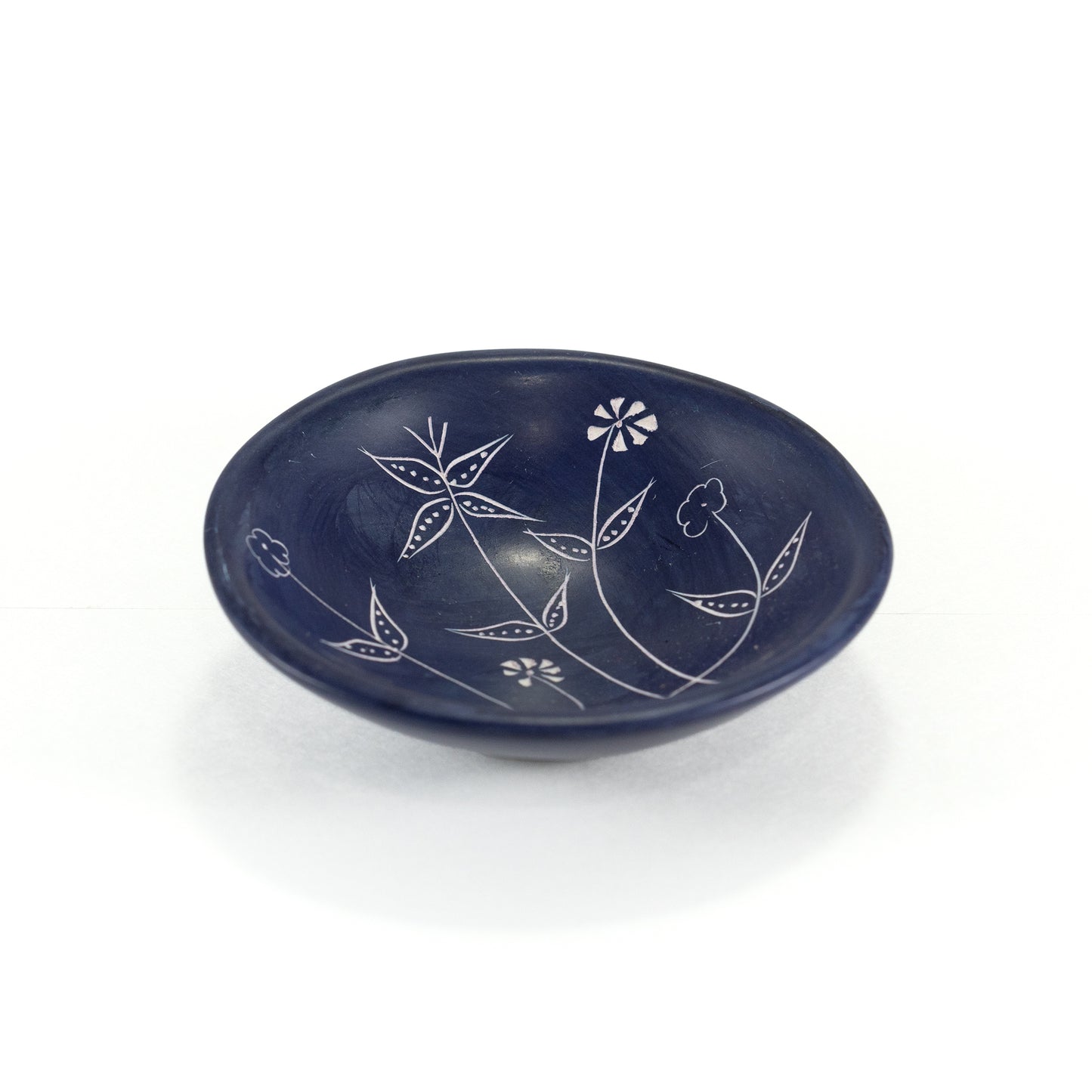 Carved Spring Soapstone Dish