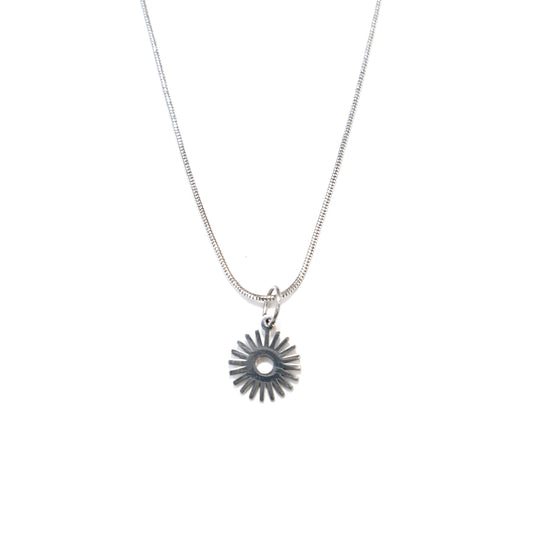 Sterling Sun Burst Necklace
