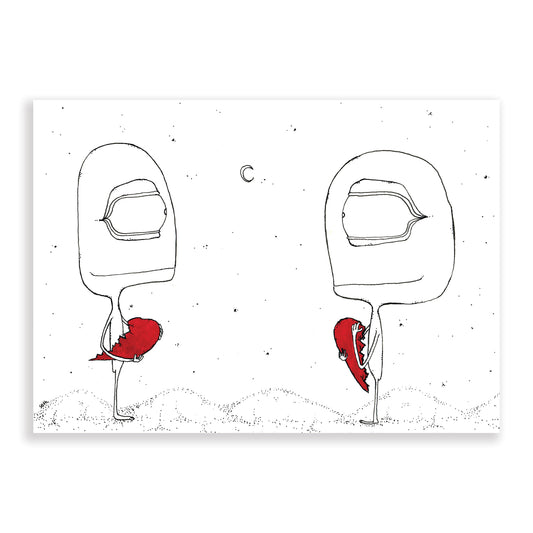 Then All At Once, They Were No Longer Strangers... Print