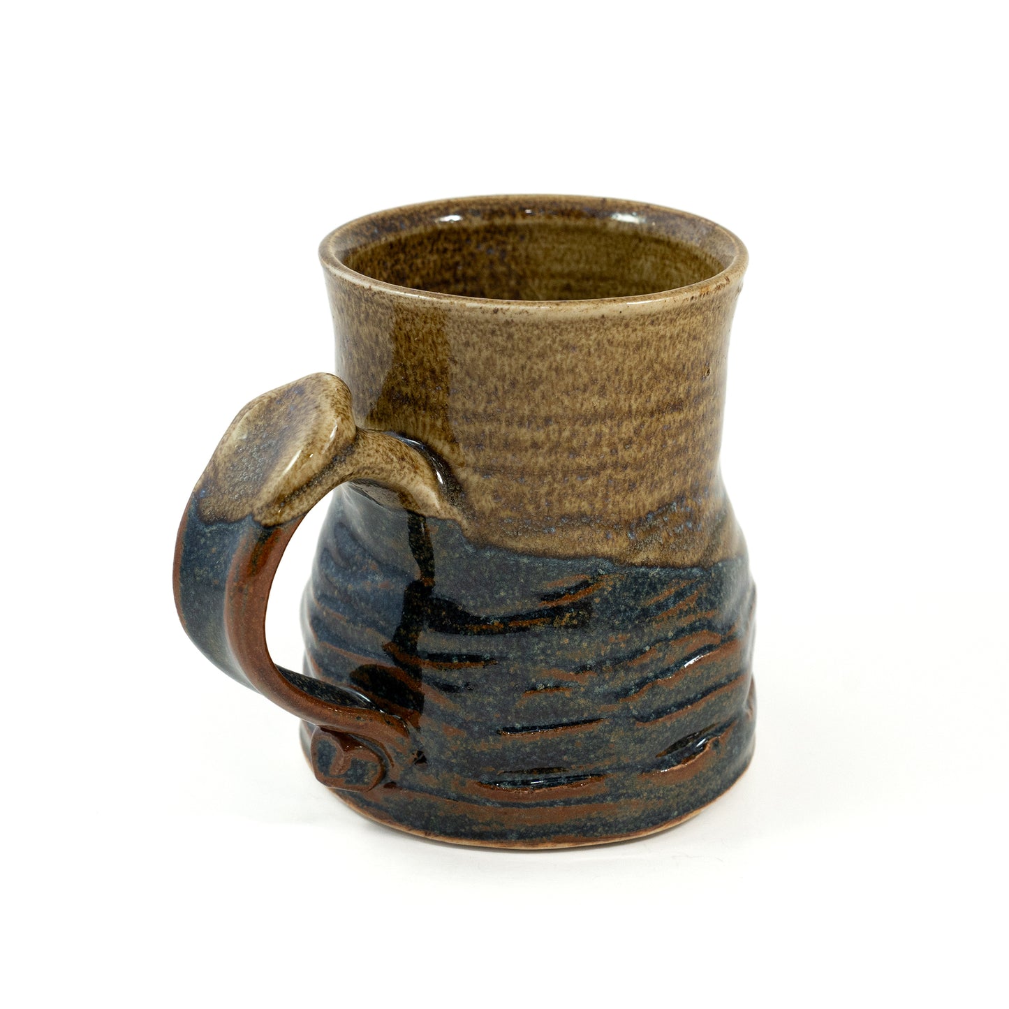 Handmade Glazed Two-Tone Ceramic Mug