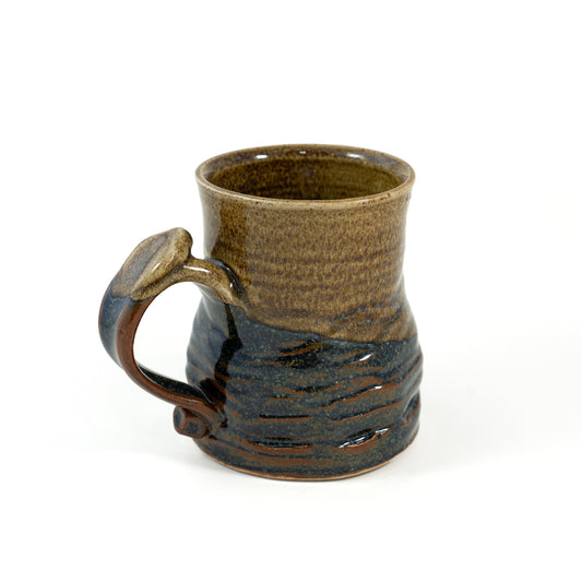 Handmade Glazed Two-Tone Ceramic Mug