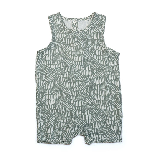 Zebra Print Muslin Coverall
