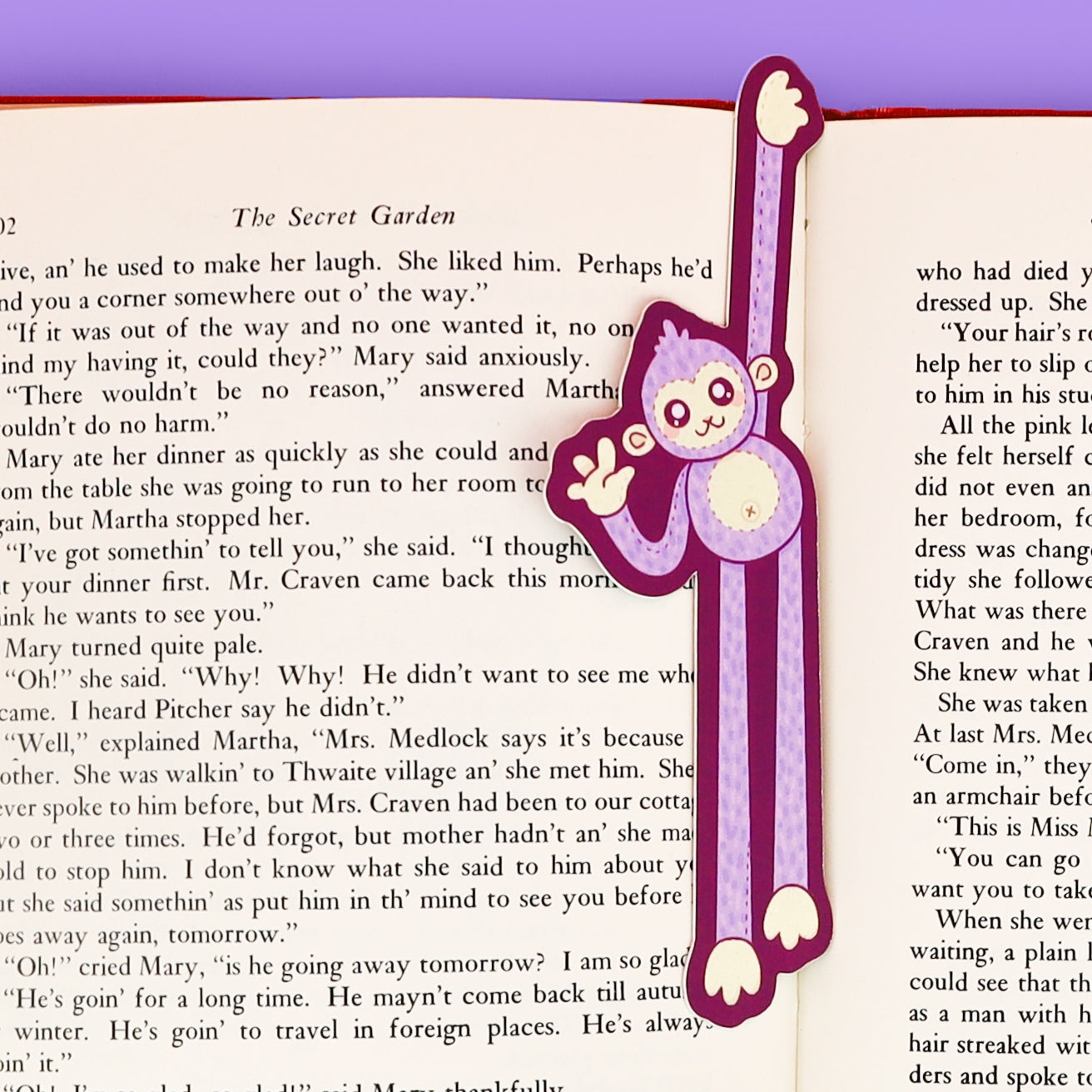 Monkey Plushie Bookmark