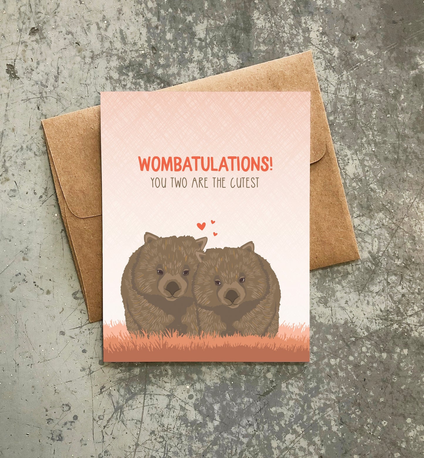 Wombatulations Card