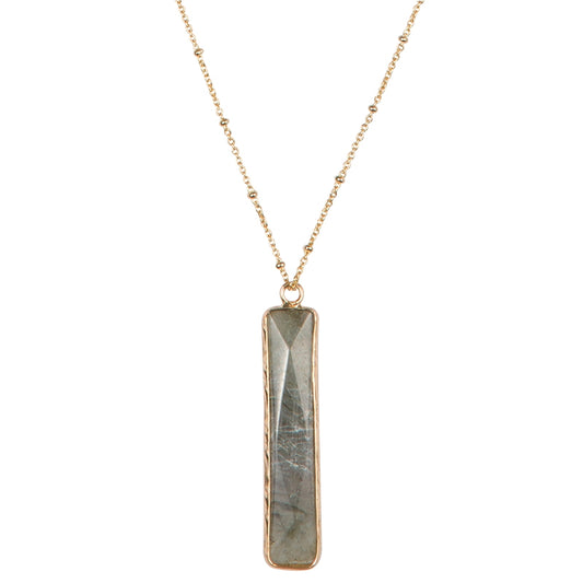 Dahlia Stone Pendant Necklace