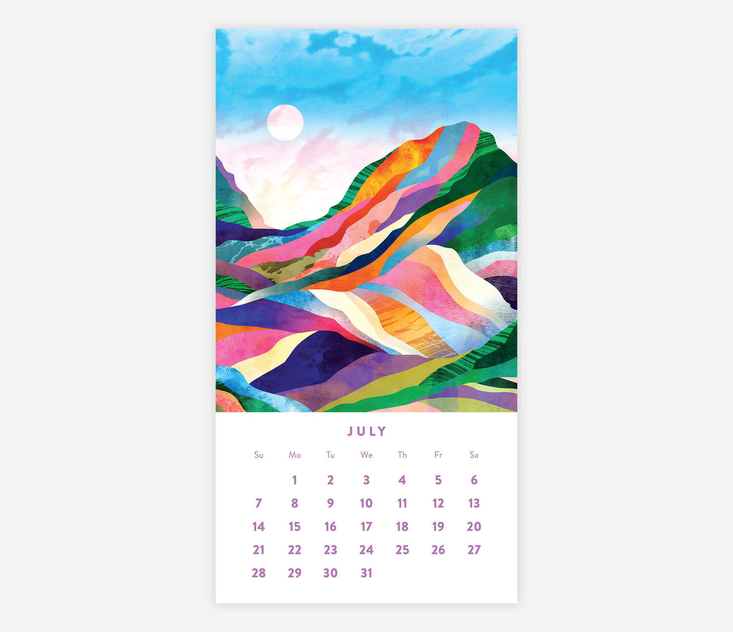 Colorful Landscapes 2024 Calendar