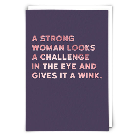 Wink Greetings Card