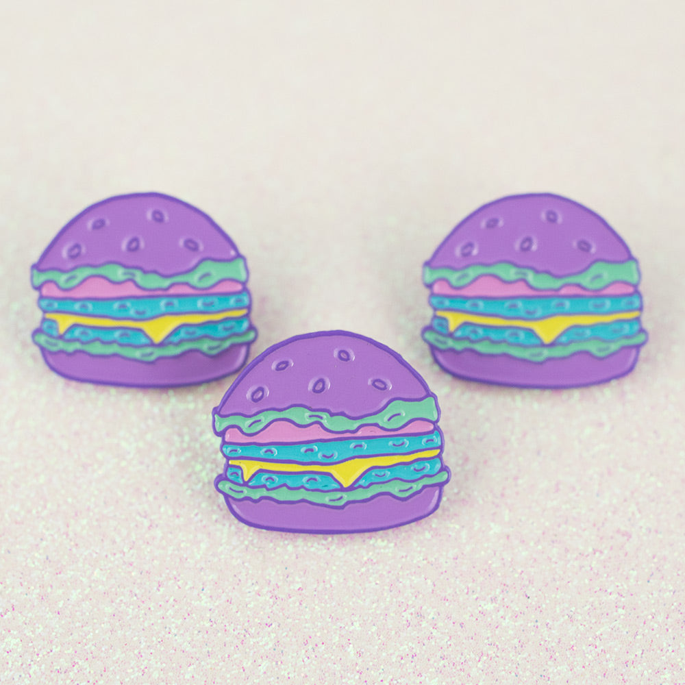 Hamburger Enamel Pin