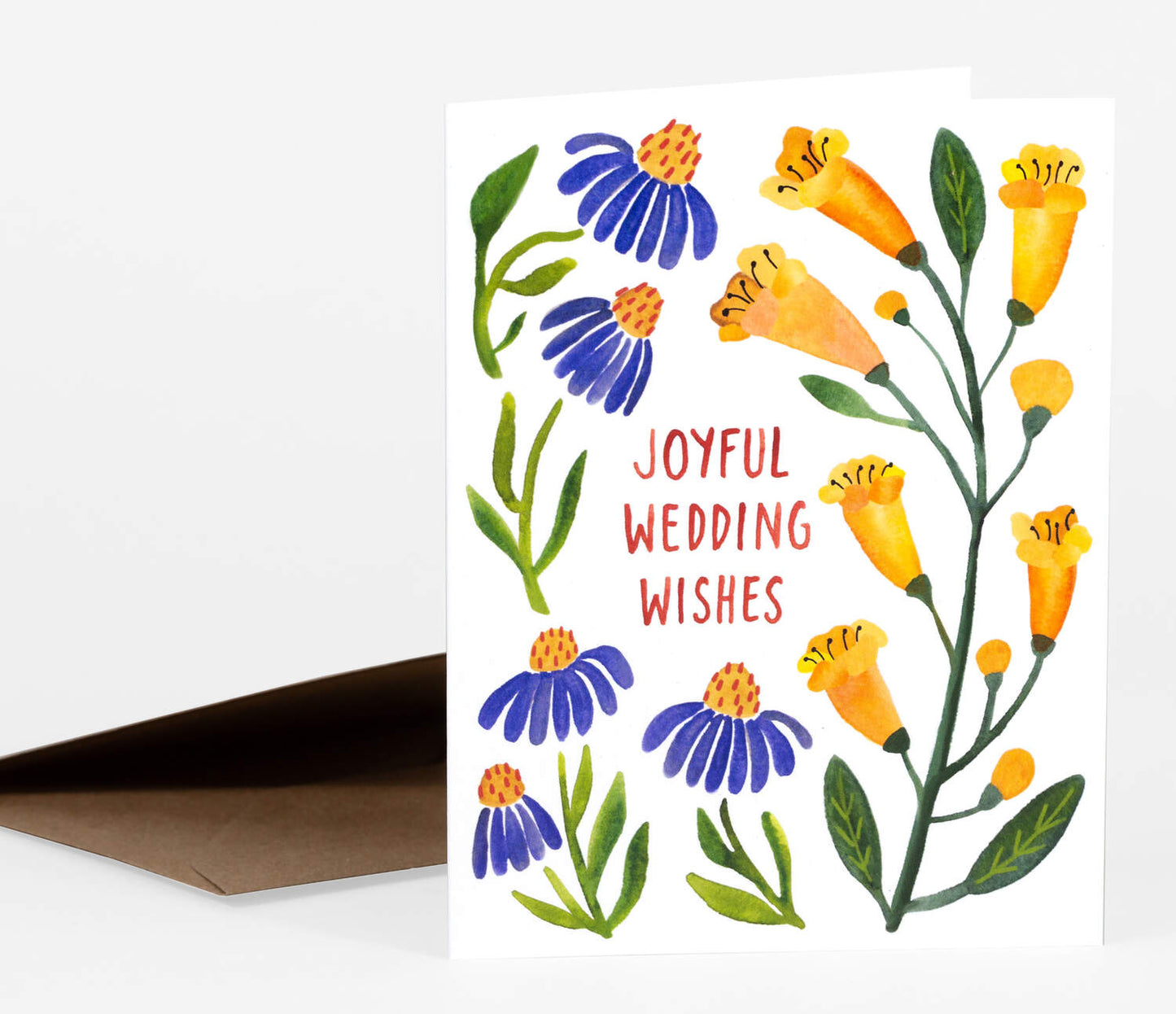Joyful Wedding Wishes Greeting Card