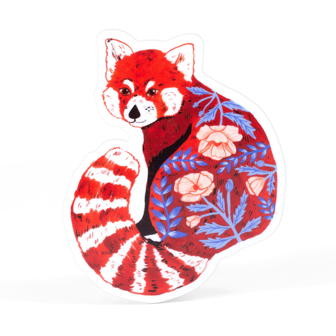 Floral Panda Vinyl Sticker