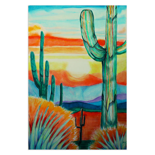 Sol Cielo Desert Scene Print