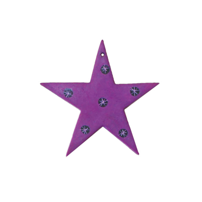Star Carved Soapstone Ornament