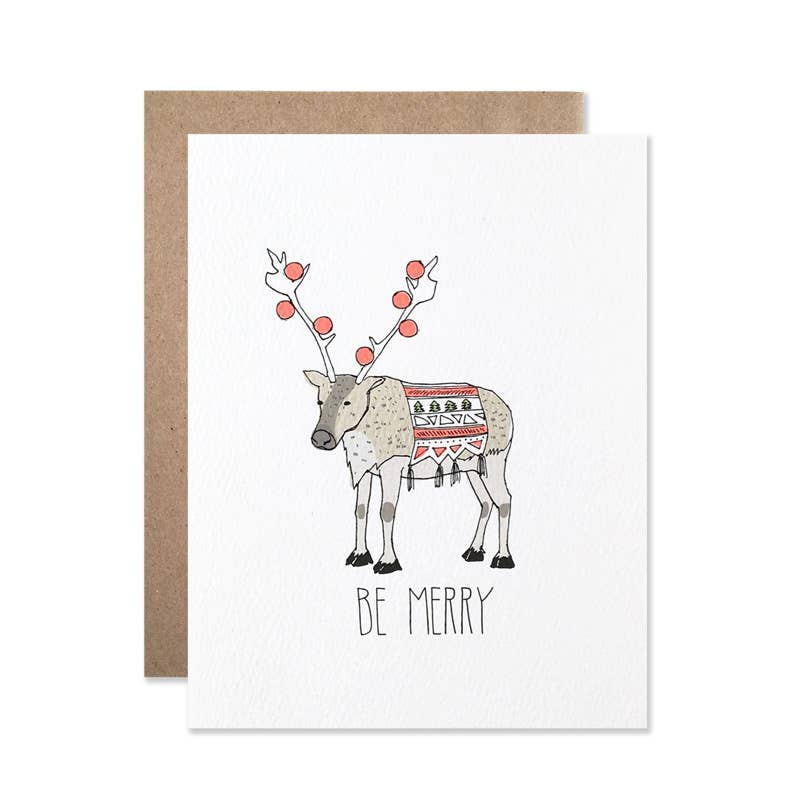 Reindeer Card Set Of 8