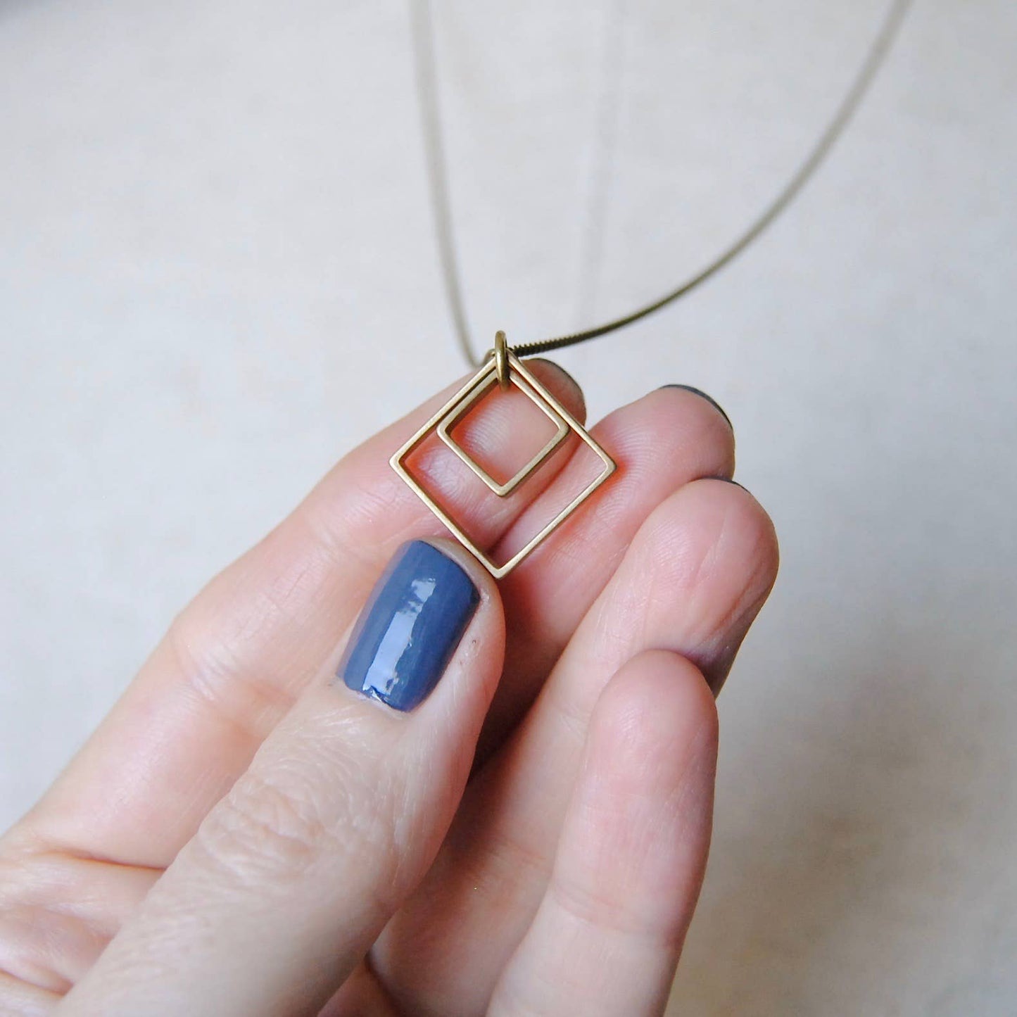 Paired Squares Necklace