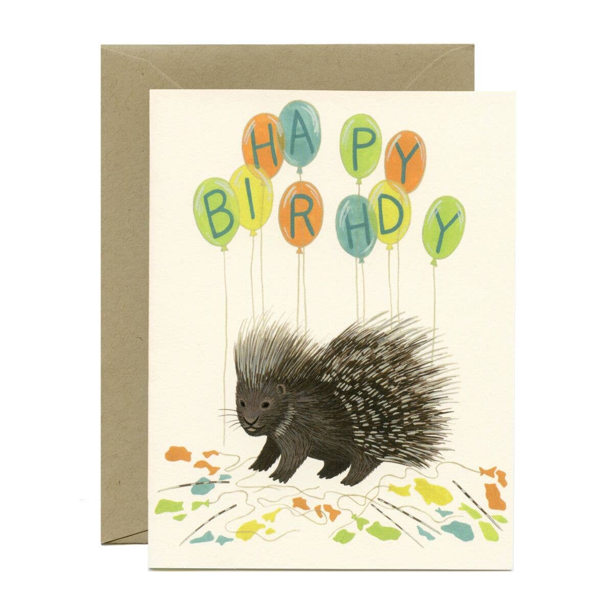 Porcupine Balloons Card