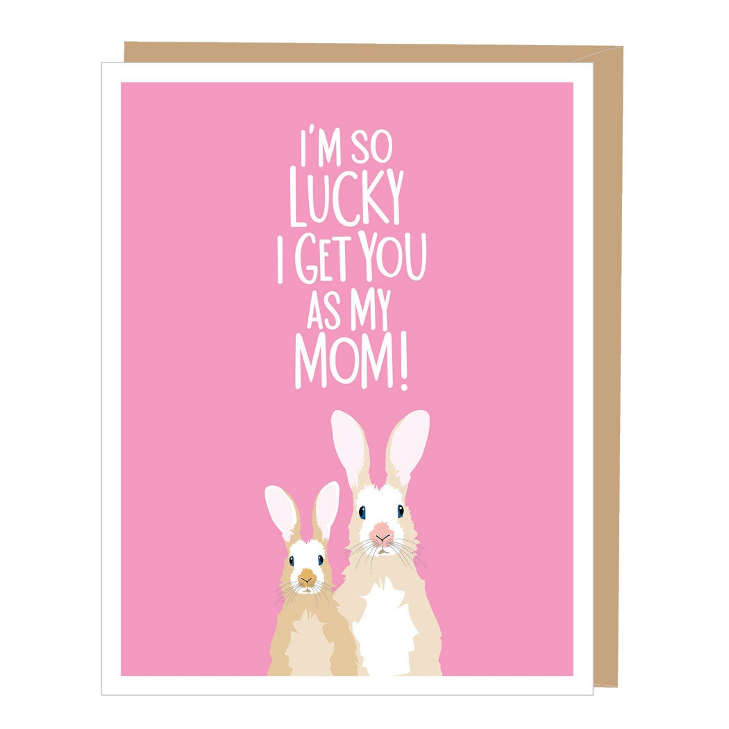 Lucky Rabbit Mother's Day Card