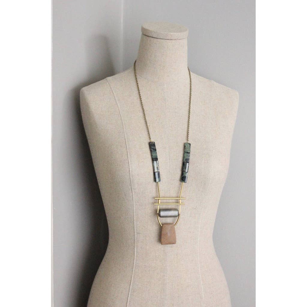 Geometric Jasper Necklace