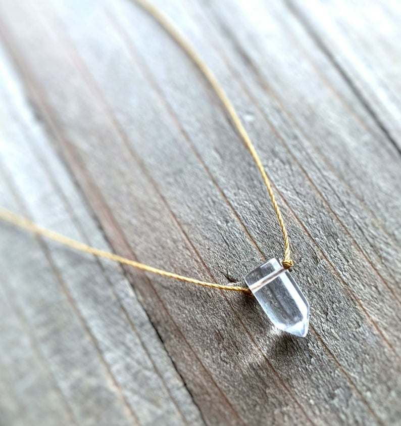 Double Terminated Crystal Point Necklace – Aphrodite's Apothecary