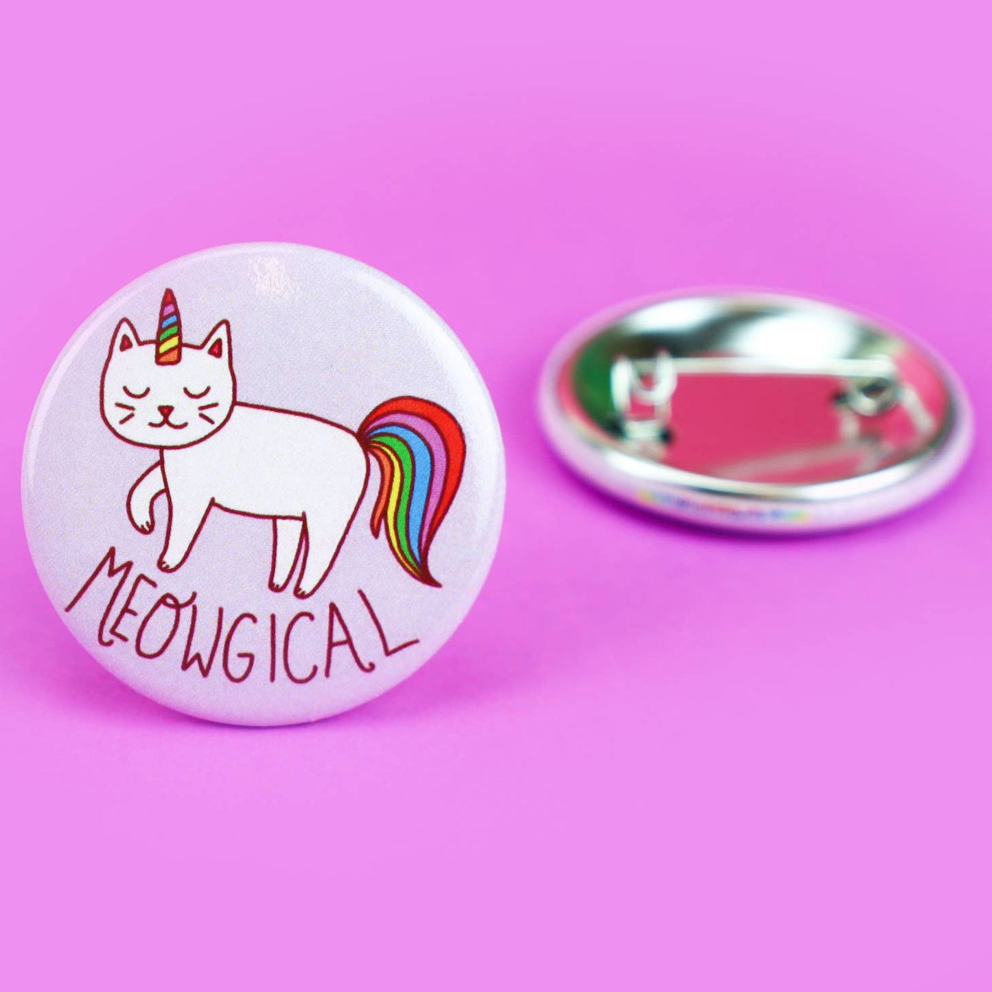 Meowgical Cat Unicorn Pinback Button